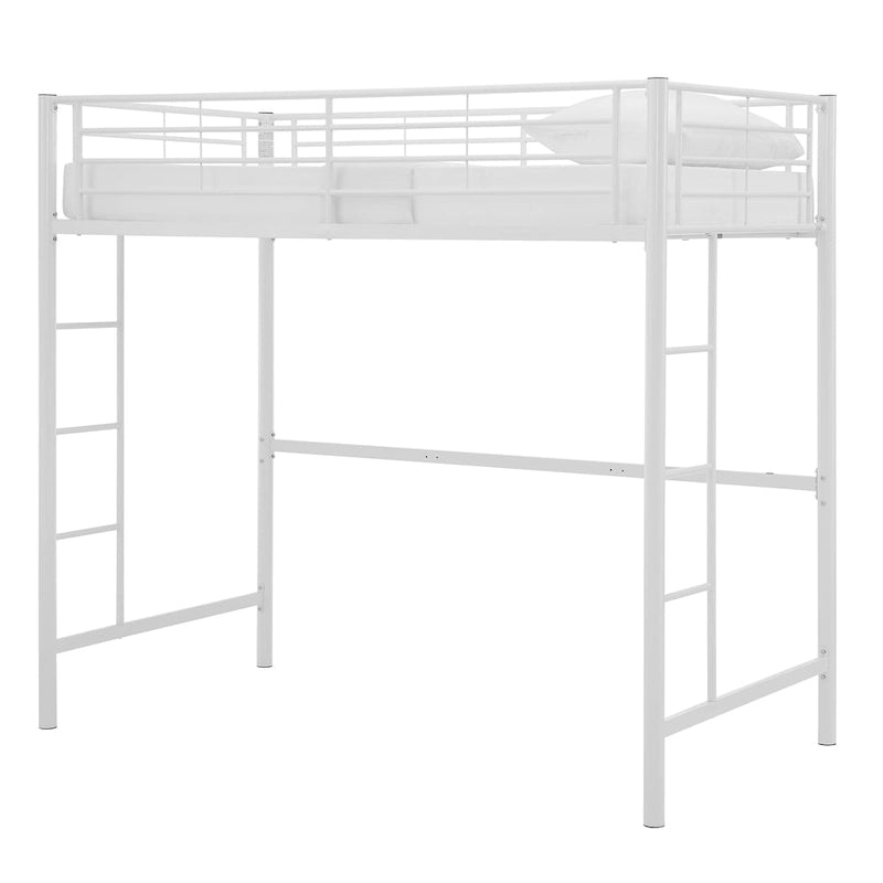 Lit superposé simple classique en métal blanc Middlebrook Abner