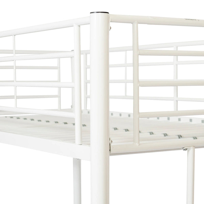 Lit superposé simple classique en métal blanc Middlebrook Abner