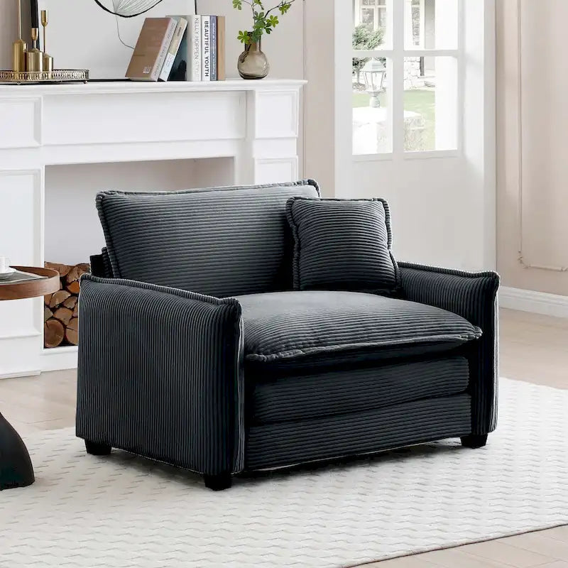 Canapé modulaire sans accoudoirs en velours côtelé personnalisable
