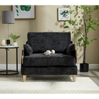 Fauteuil inclinable convertible 3-en-1 en chenille avec 3 oreillers