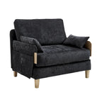 Fauteuil inclinable convertible 3-en-1 en chenille avec 3 oreillers