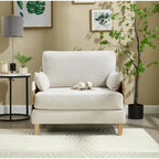 Fauteuil inclinable convertible 3-en-1 en chenille avec 3 oreillers