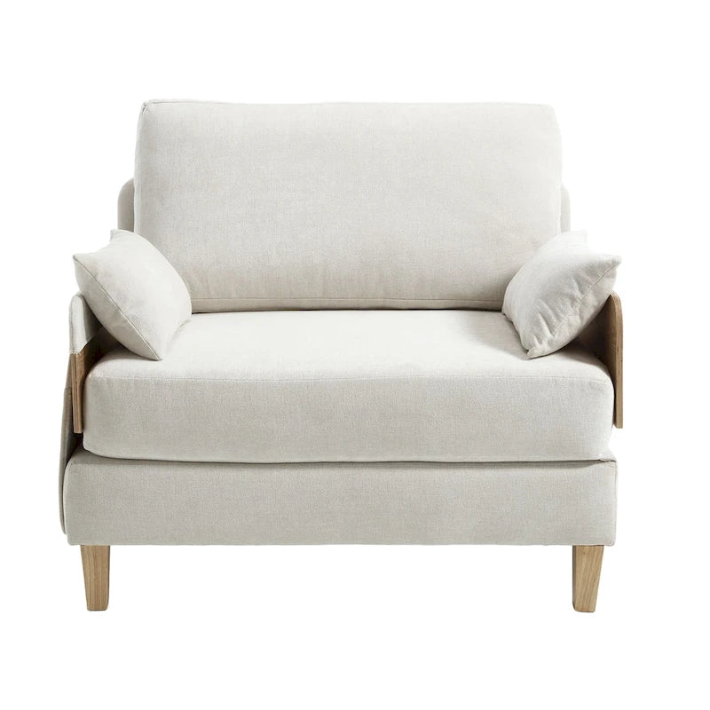 Fauteuil inclinable convertible 3-en-1 en chenille avec 3 oreillers