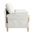 Fauteuil inclinable convertible 3-en-1 en chenille avec 3 oreillers
