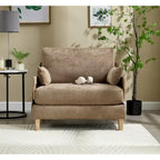 Fauteuil inclinable convertible 3-en-1 en chenille avec 3 oreillers