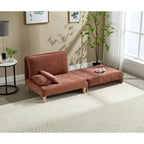 Fauteuil inclinable convertible 3-en-1 en chenille avec 3 oreillers