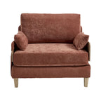 Fauteuil inclinable convertible 3-en-1 en chenille avec 3 oreillers