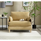 Fauteuil inclinable convertible 3-en-1 en chenille avec 3 oreillers