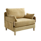 Fauteuil inclinable convertible 3-en-1 en chenille avec 3 oreillers