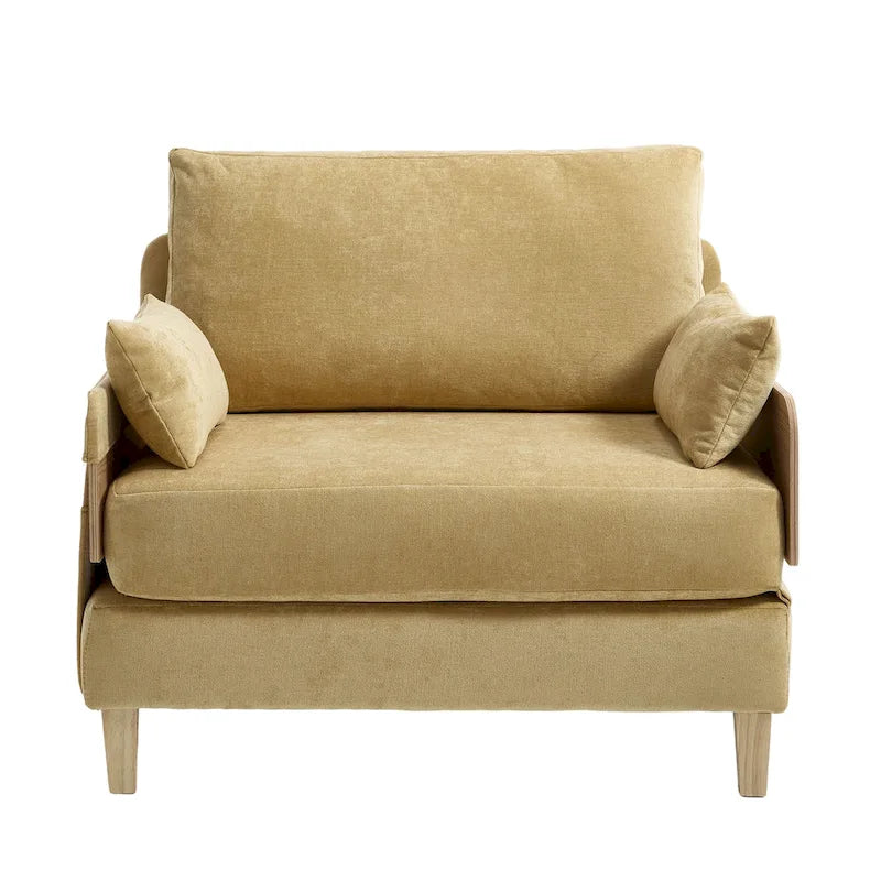 Fauteuil inclinable convertible 3-en-1 en chenille avec 3 oreillers
