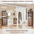 Meuble bas de salle de bain de 24 po de style campagnard, grand meuble de rangement de salle de bain