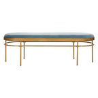 Banc ovale Omie SAFAVIEH - 63 x 22 x 20 - 63Lx22Px20H