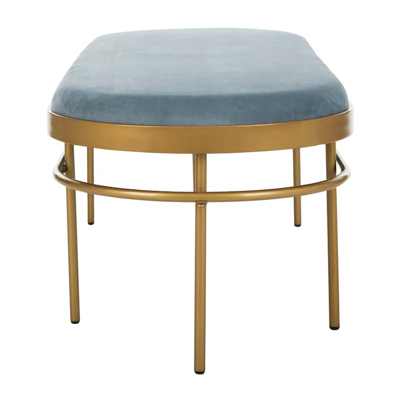Banc ovale Omie SAFAVIEH - 63 x 22 x 20 - 63Lx22Px20H