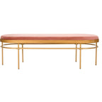 Banc ovale Omie SAFAVIEH - 63 x 22 x 20 - 63Lx22Px20H