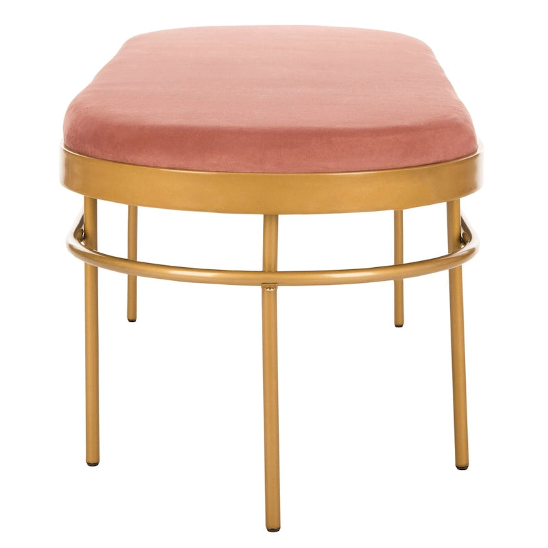 Banc ovale Omie SAFAVIEH - 63 x 22 x 20 - 63Lx22Px20H
