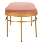 Banc ovale Omie SAFAVIEH - 63 x 22 x 20 - 63Lx22Px20H