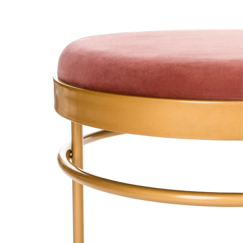 Banc ovale Omie SAFAVIEH - 63 x 22 x 20 - 63Lx22Px20H