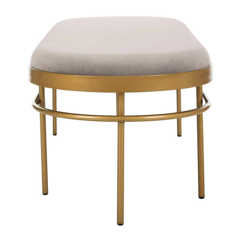 Banc ovale Omie SAFAVIEH - 63 x 22 x 20 - 63Lx22Px20H