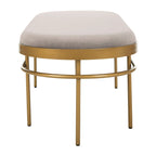Banc ovale Omie SAFAVIEH - 63 x 22 x 20 - 63Lx22Px20H