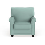 Fauteuil rembourré en lin Charmayne avec accoudoirs arrondis par Furniture of America