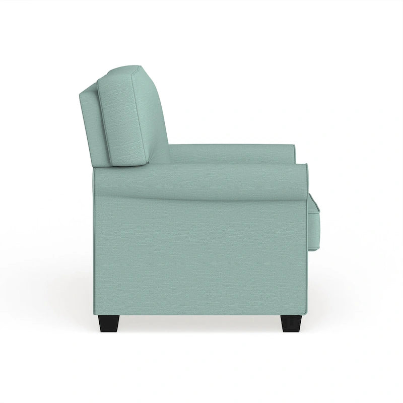 Fauteuil rembourré en lin Charmayne avec accoudoirs arrondis par Furniture of America