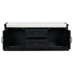Banc de rangement avec 2 tiroirs et 2 placards