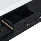 Banc de rangement avec 2 tiroirs et 2 placards