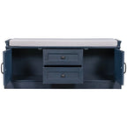 Banc de rangement avec 2 tiroirs et 2 placards