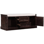 Banc de rangement avec 2 tiroirs et 2 placards