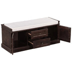 Banc de rangement avec 2 tiroirs et 2 placards