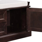 Banc de rangement avec 2 tiroirs et 2 placards