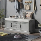 Banc de rangement avec 2 tiroirs et 2 placards