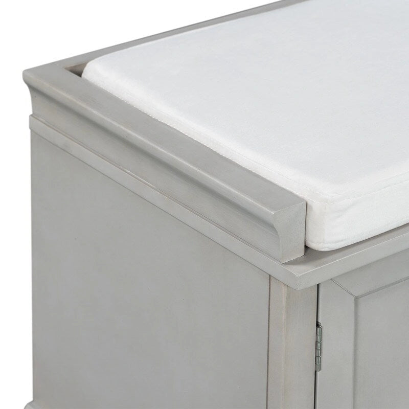 Banc de rangement avec 2 tiroirs et 2 placards