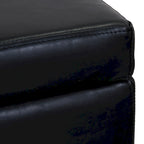 Banc de rangement York matelassé à couvercle rabattable