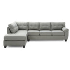 Canapé d'angle en simili-cuir 2 pièces Gallant 111 po de large - 78L x 111l x 32H