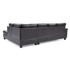 Canapé d'angle en simili-cuir 2 pièces Gallant 111 po de large - 78L x 111l x 32H