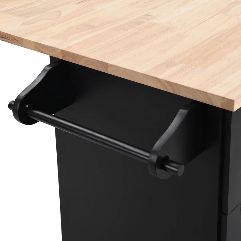 Ensemble îlot de cuisine avec abattant et 2 places assises