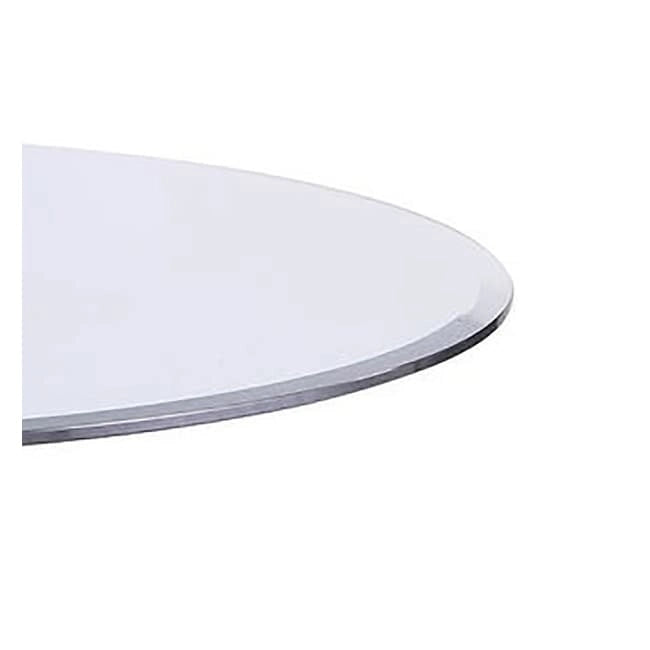 Table à manger ronde Fiona Somette avec pied central - Argentée