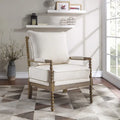 Chaise Fletcher Spindle en tissu avec finition Charbon brossé