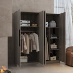 Armoire deux portes, 63L x 70,9H, avec quatre portes, grande