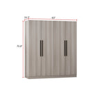 Armoire deux portes, 63L x 70,9H, avec quatre portes, grande