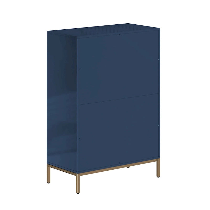 Clihome Commode de rangement en bois à 5 tiroirs