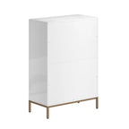 Clihome Commode de rangement en bois à 5 tiroirs