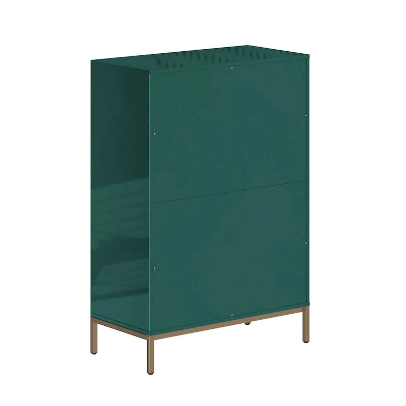 Clihome Commode de rangement en bois à 5 tiroirs