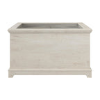 Table basse en verre de style ferme Lennox avec rangement par Bush Furniture