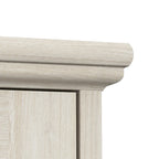 Table basse en verre de style ferme Lennox avec rangement par Bush Furniture