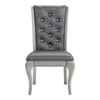 Ensemble de salle à manger Tily Glam Gold en similicuir capitonné 9 pièces avec rallonge par Furniture of America