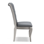Ensemble de salle à manger Tily Glam Gold en similicuir capitonné 9 pièces avec rallonge par Furniture of America