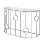 Table console miroir Hoop Glam Chrome 42 pouces par Furniture of America