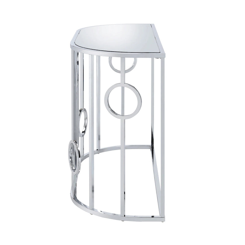Table console miroir Hoop Glam Chrome 42 pouces par Furniture of America